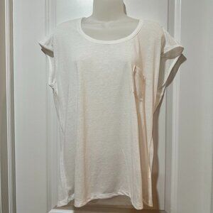 New Gap White Sleeveless T-Shirt, Size M (NWT)